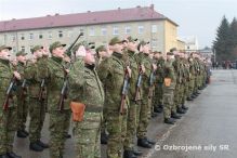 Vojenská prísaha v Základni výcviku a mobilizačného doplňovania Martin
